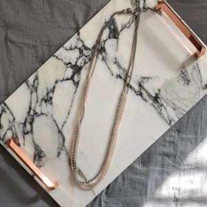 Talbots Pastel Beaded Layered Necklace